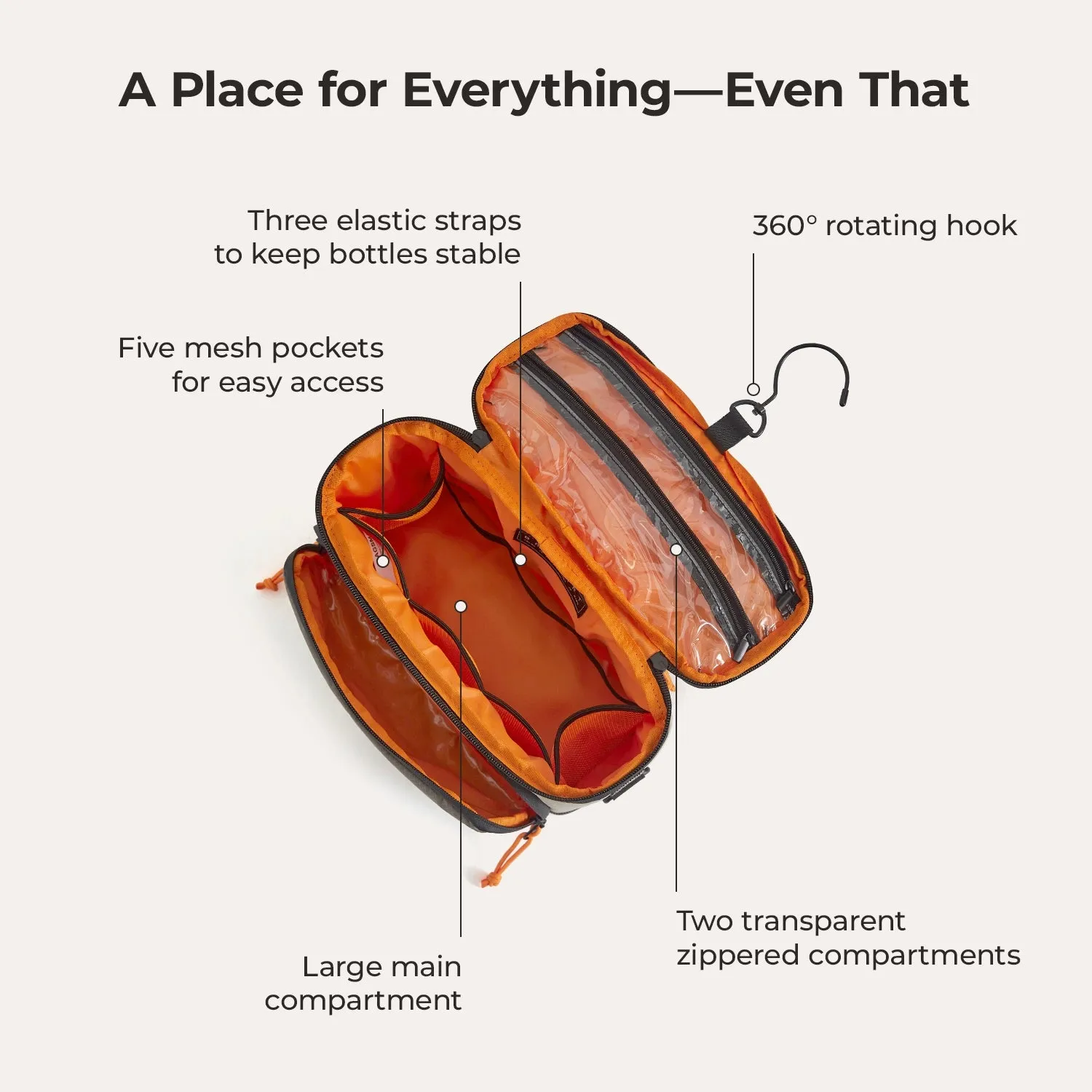 Blast 4.5L Hanging Toiletry Bag sold by Bagsmart product image thumbnail 2