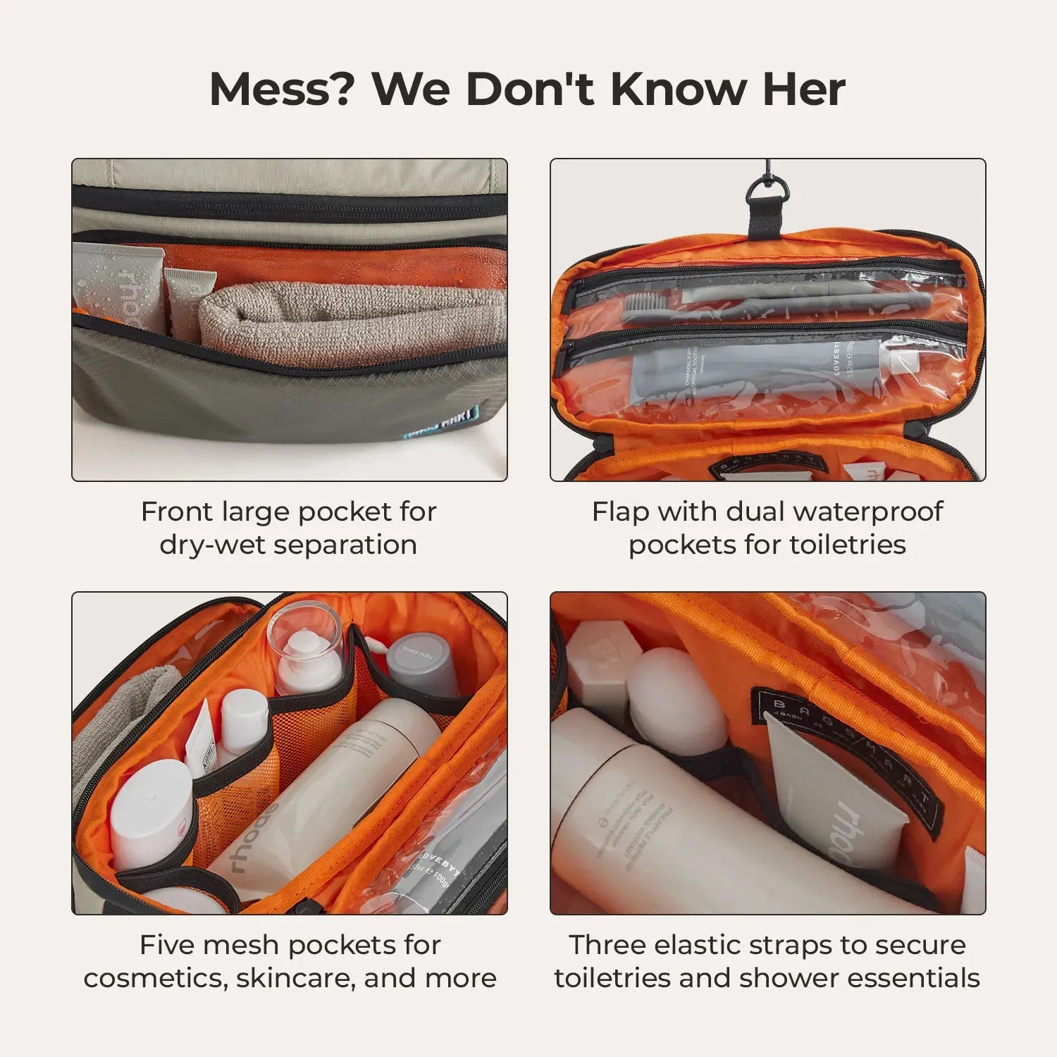 (FREE GIFT) Blast Toiletry Bag sold by Bagsmart product image thumbnail 4