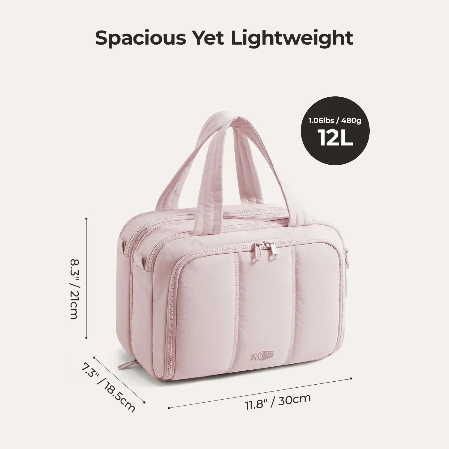 Crush Hanging Toiletry Bag sold by Bagsmart product image thumbnail 3