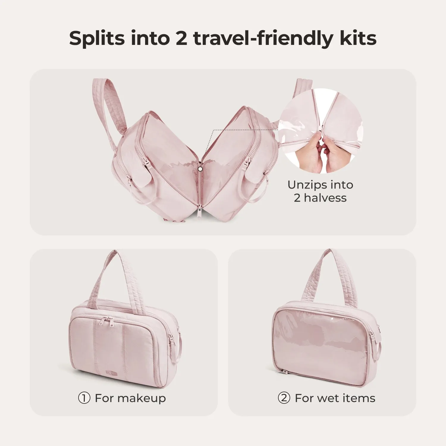 Crush Hanging Toiletry Bag sold by Bagsmart product image thumbnail 5