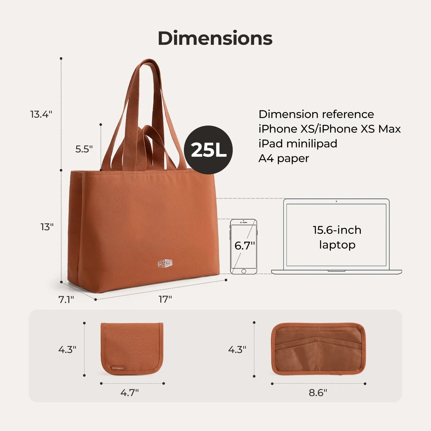 Halo 25L Work Tote sold by Bagsmart product image thumbnail 2