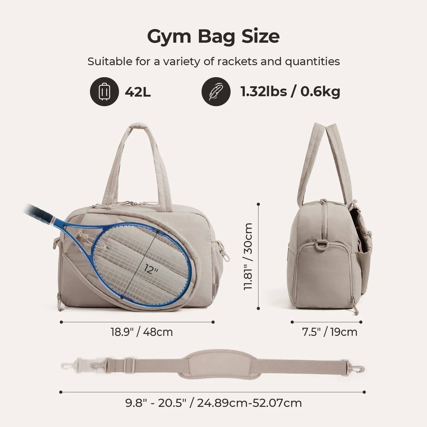 Bubble Gym Bag sold by Bagsmart product image thumbnail 2