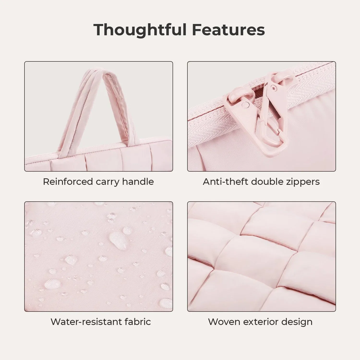Bubble 15.6" Laptop Sleeve sold by Bagsmart product image thumbnail 5