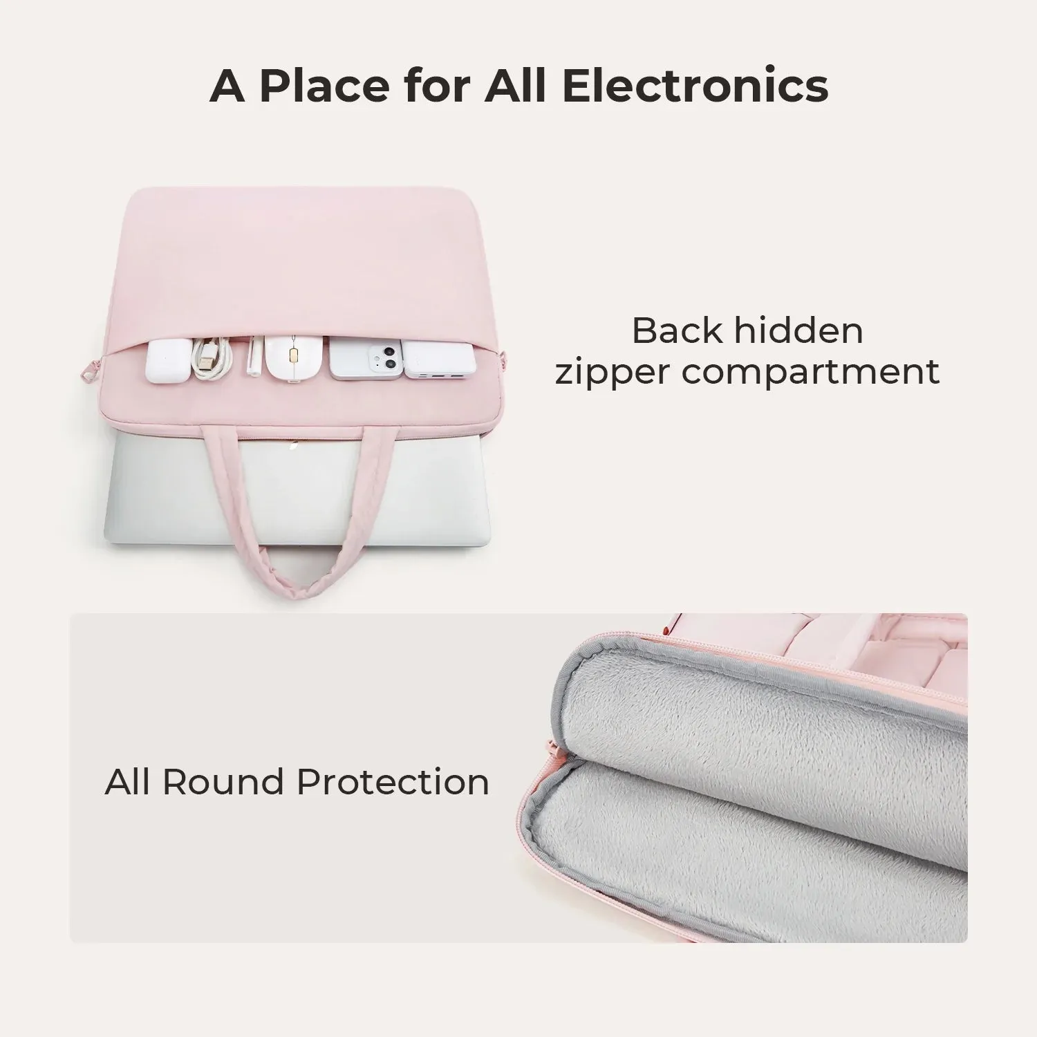 Bubble 15.6" Laptop Sleeve sold by Bagsmart product image thumbnail 4