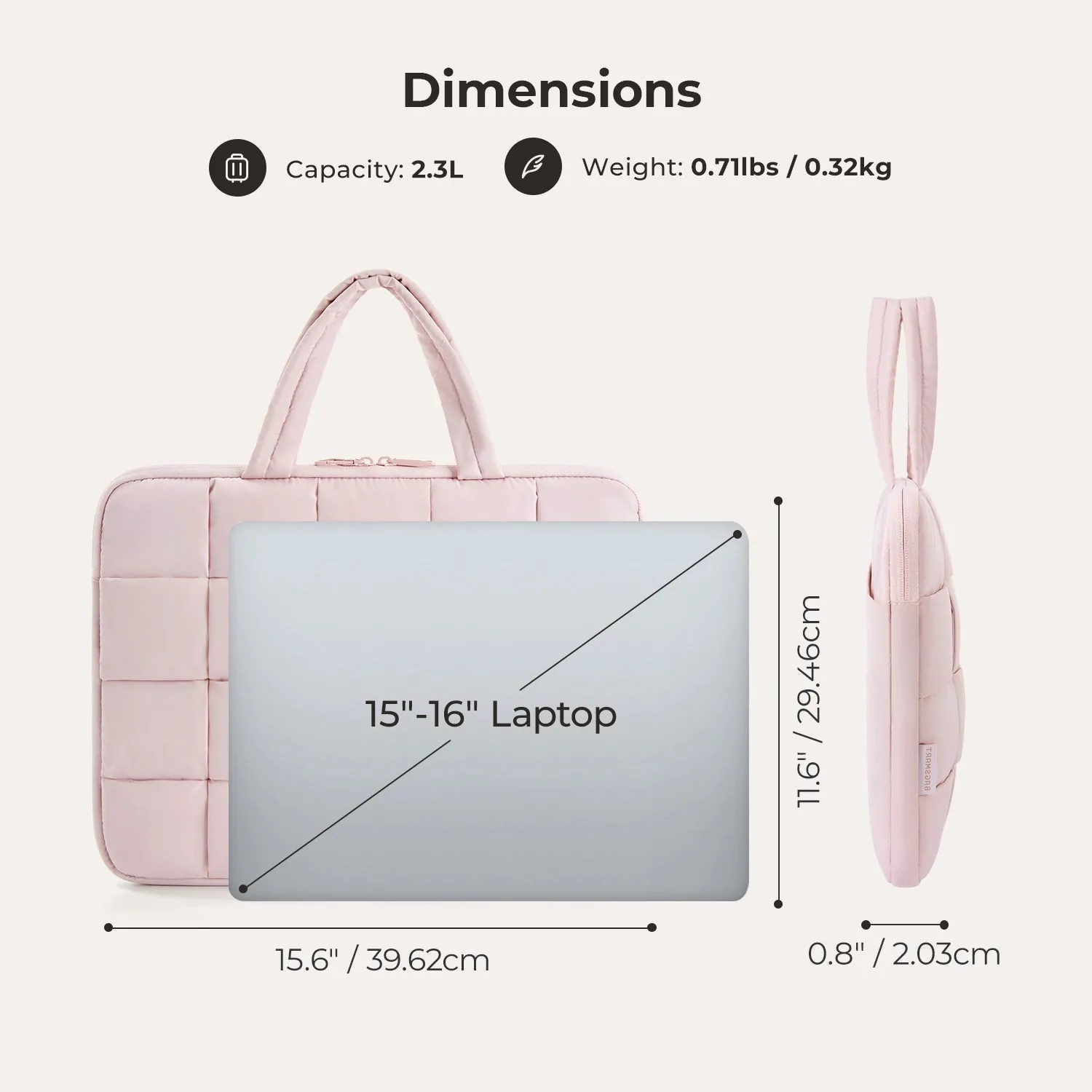 Bubble 15.6" Laptop Sleeve sold by Bagsmart product image thumbnail 2
