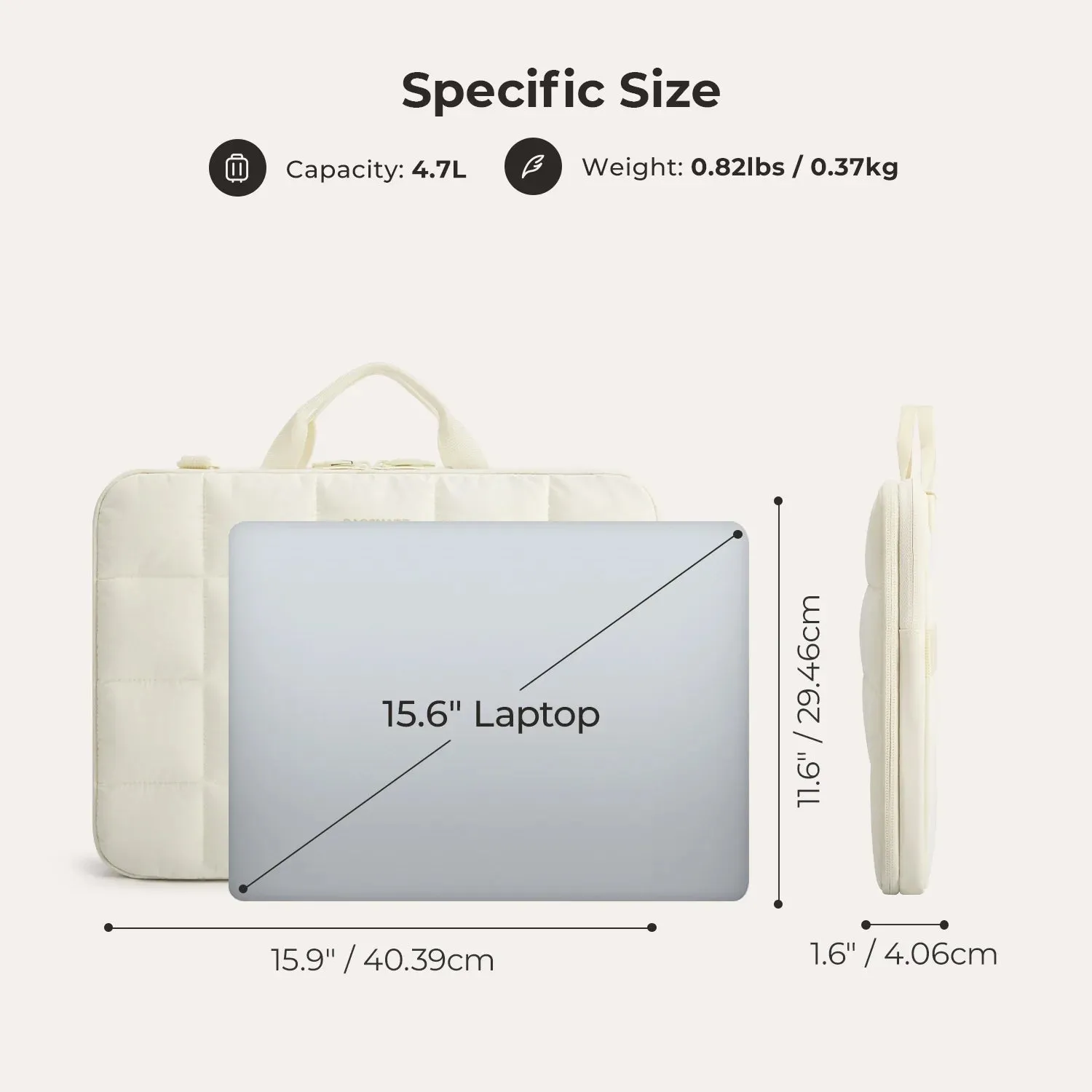 Bubble 15.6" Laptop Sleeve Pro sold by Bagsmart product image thumbnail 2