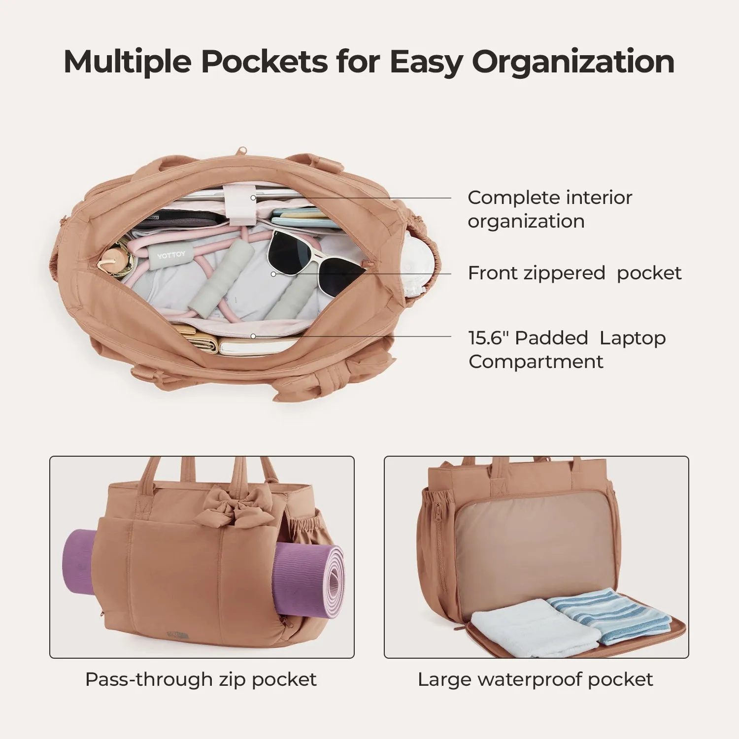 Crush 23L Laptop Tote sold by Bagsmart product image thumbnail 3