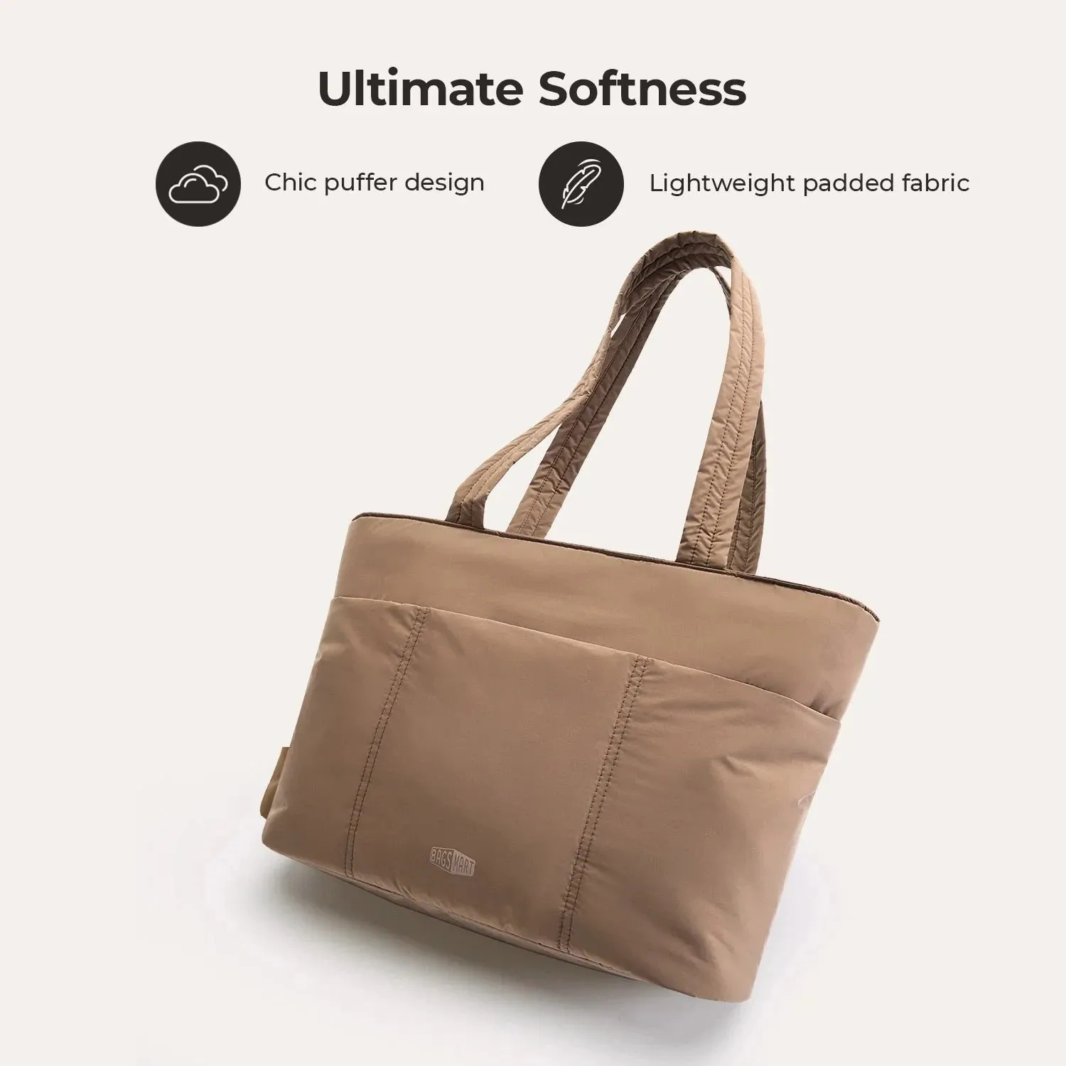 Puffy Tote Bag sold by Bagsmart product image thumbnail 5