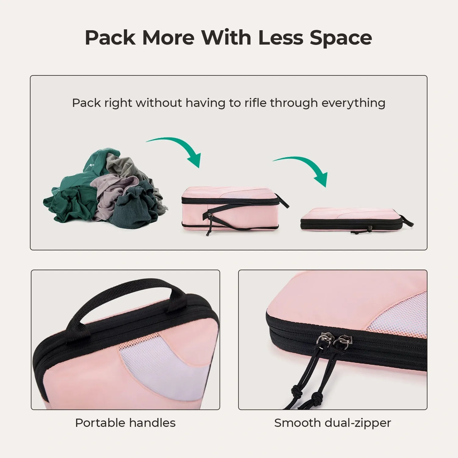 BAGSMART Compression Packing Cubes sold by Bagsmart product image thumbnail 5