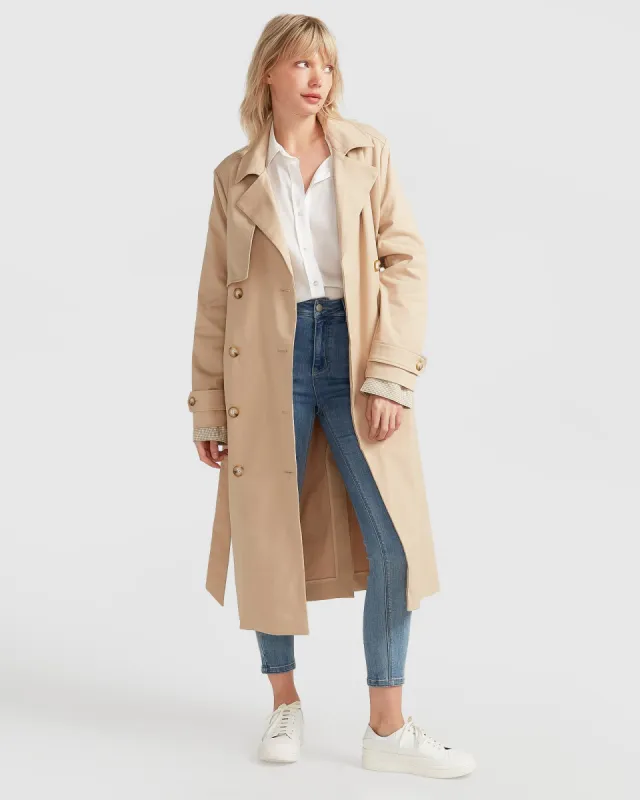 Empirical Trench Coat - Camel sold by Belle & Bloom