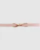 London Mood Leather Tie Belt - Pink sold by Belle & Bloom