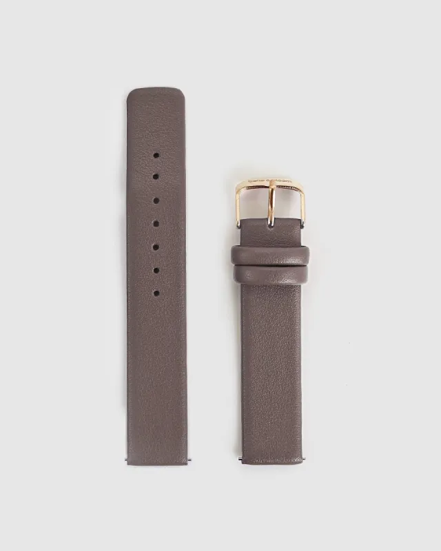 Grey - Leather Watch Strap Barcelona Story FINAL SALE made by Belle & Bloom