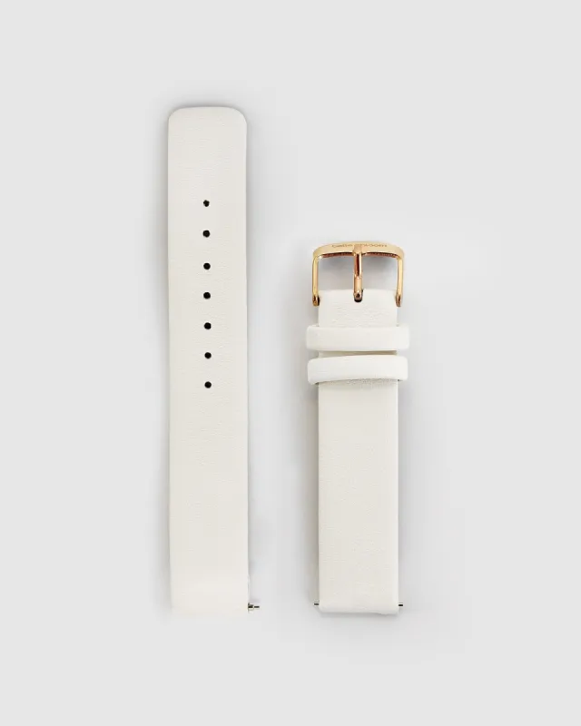 Ivory - Leather Watch Strap Barcelona Story FINAL SALE made by Belle & Bloom