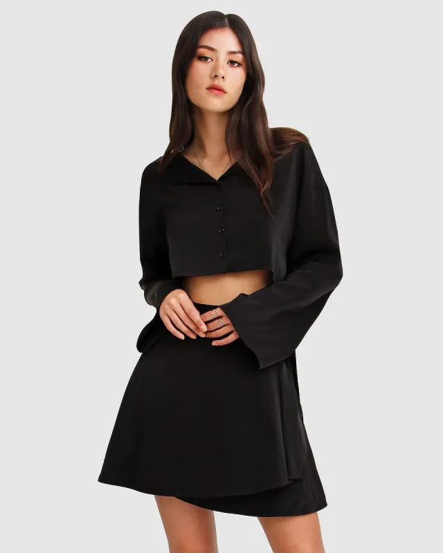 Before You Go Top - Black sold by Belle & Bloom