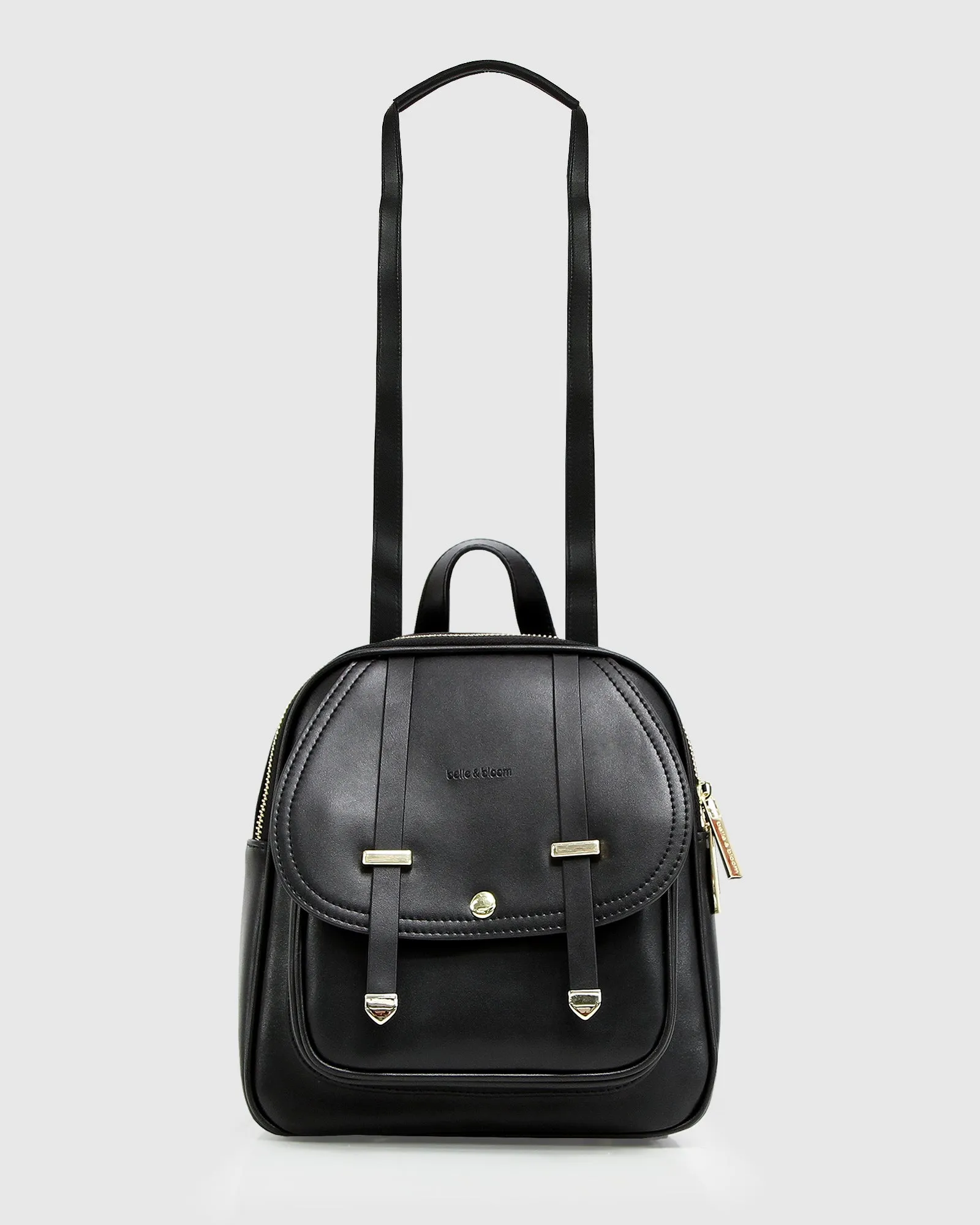 Camila Leather Backpack - Black sold by Belle & Bloom product image thumbnail 4