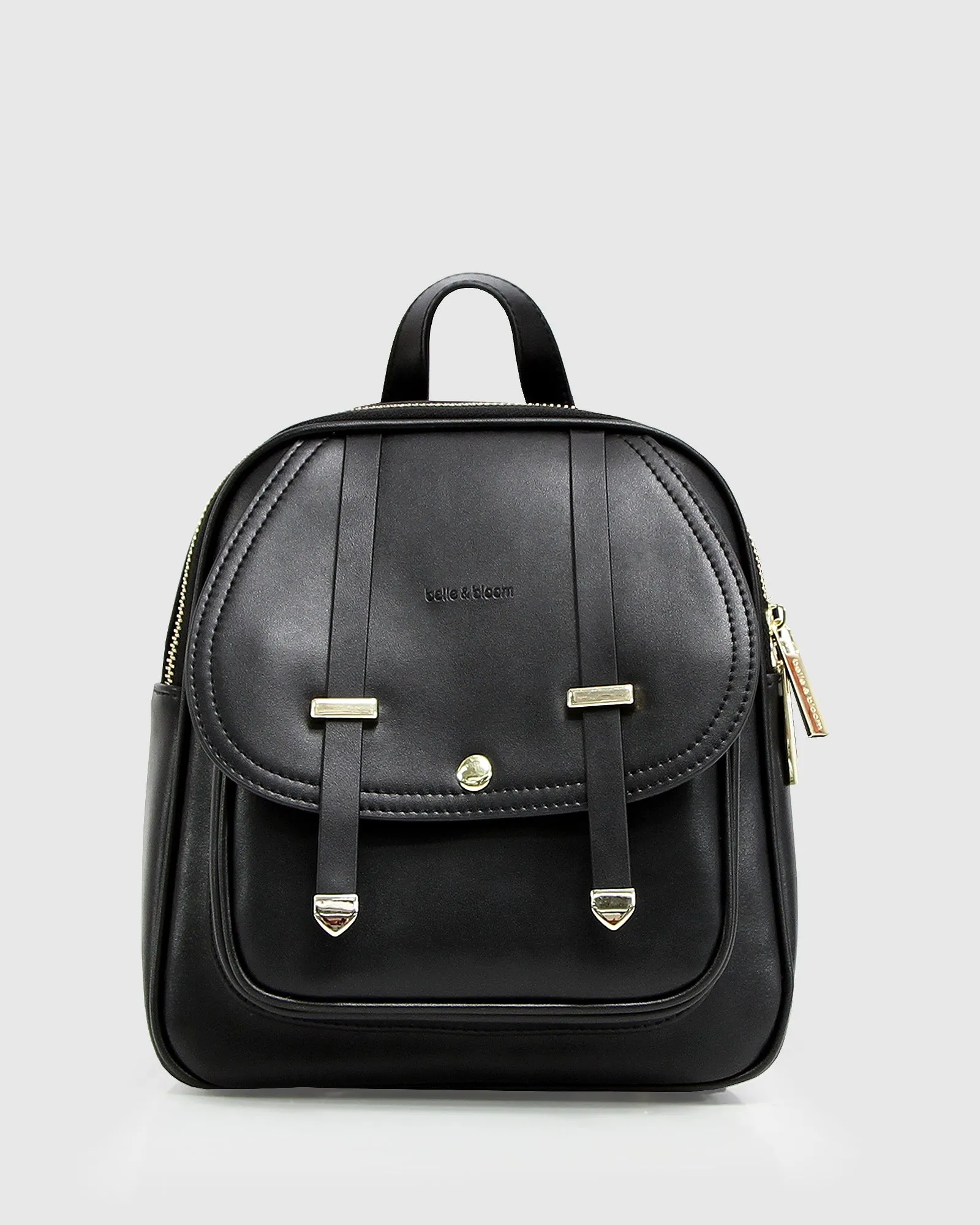 Camila Leather Backpack - Black sold by Belle & Bloom product image thumbnail 2