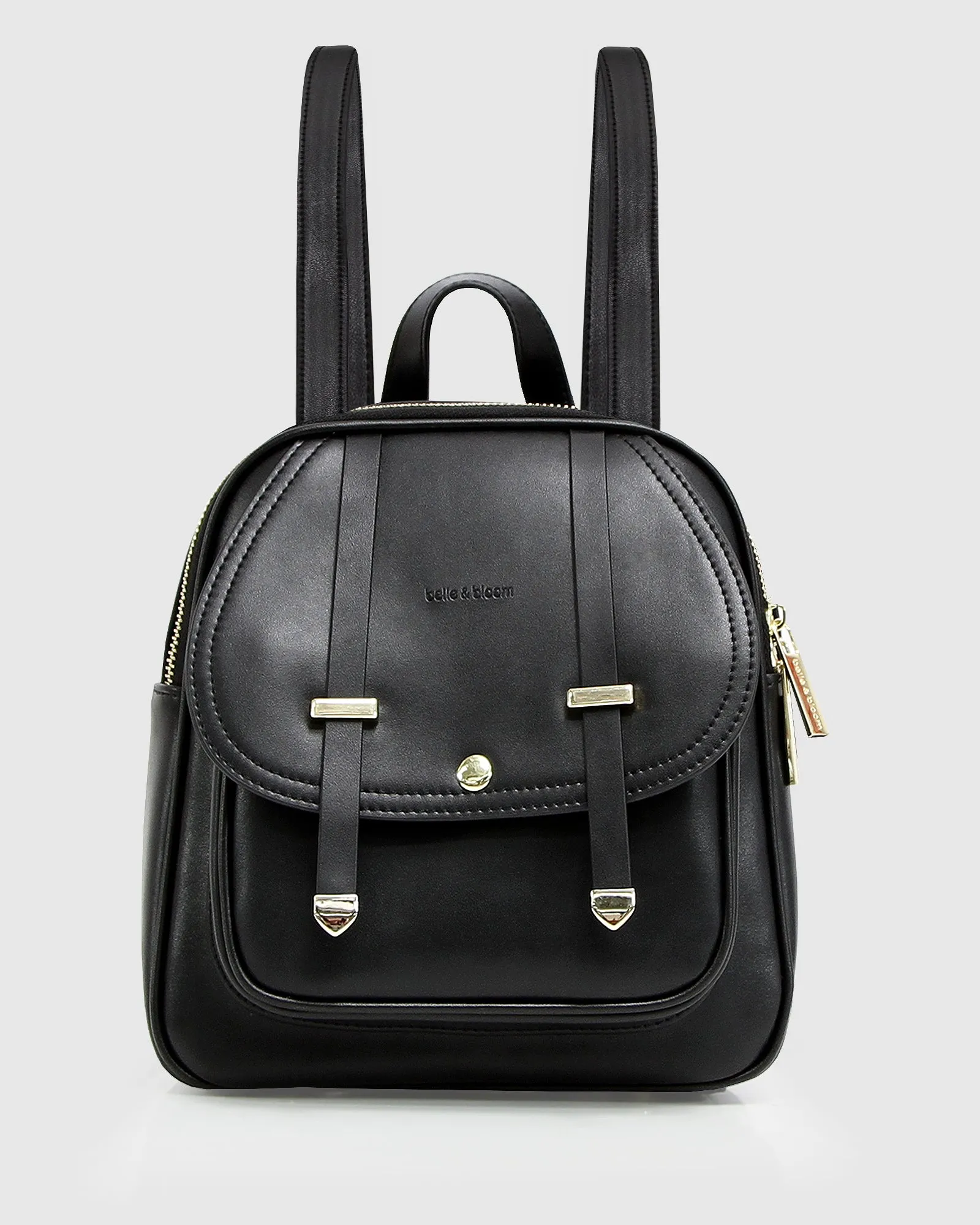 Camila Leather Backpack - Black sold by Belle & Bloom product image thumbnail 3