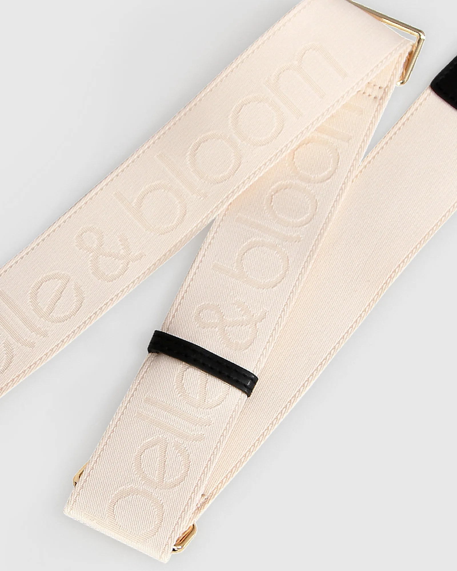 Classic Weft Shoulder Strap - Cream/Black sold by Belle & Bloom product image thumbnail 3