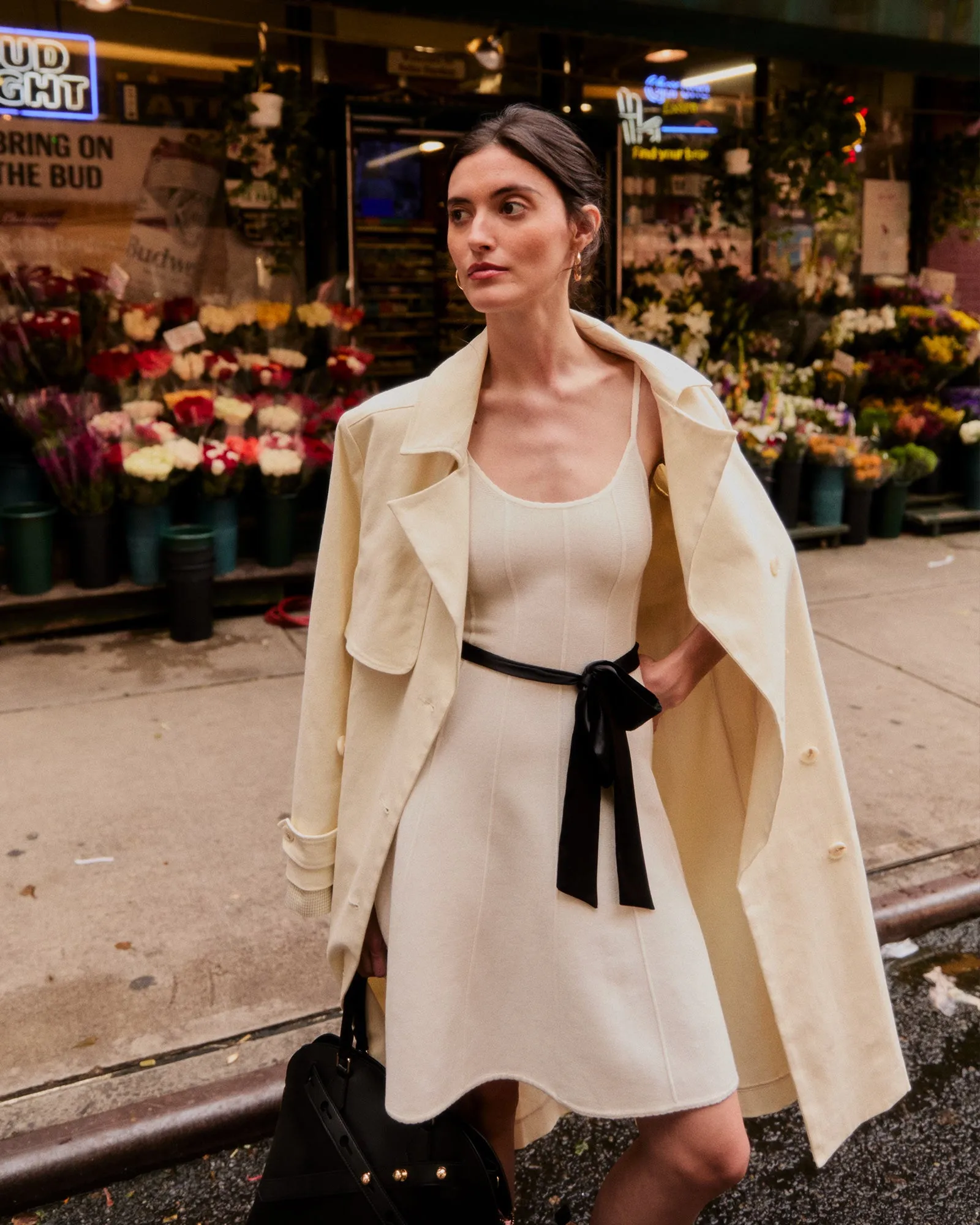 Empirical Trench Coat - Cream sold by Belle & Bloom product image thumbnail 2