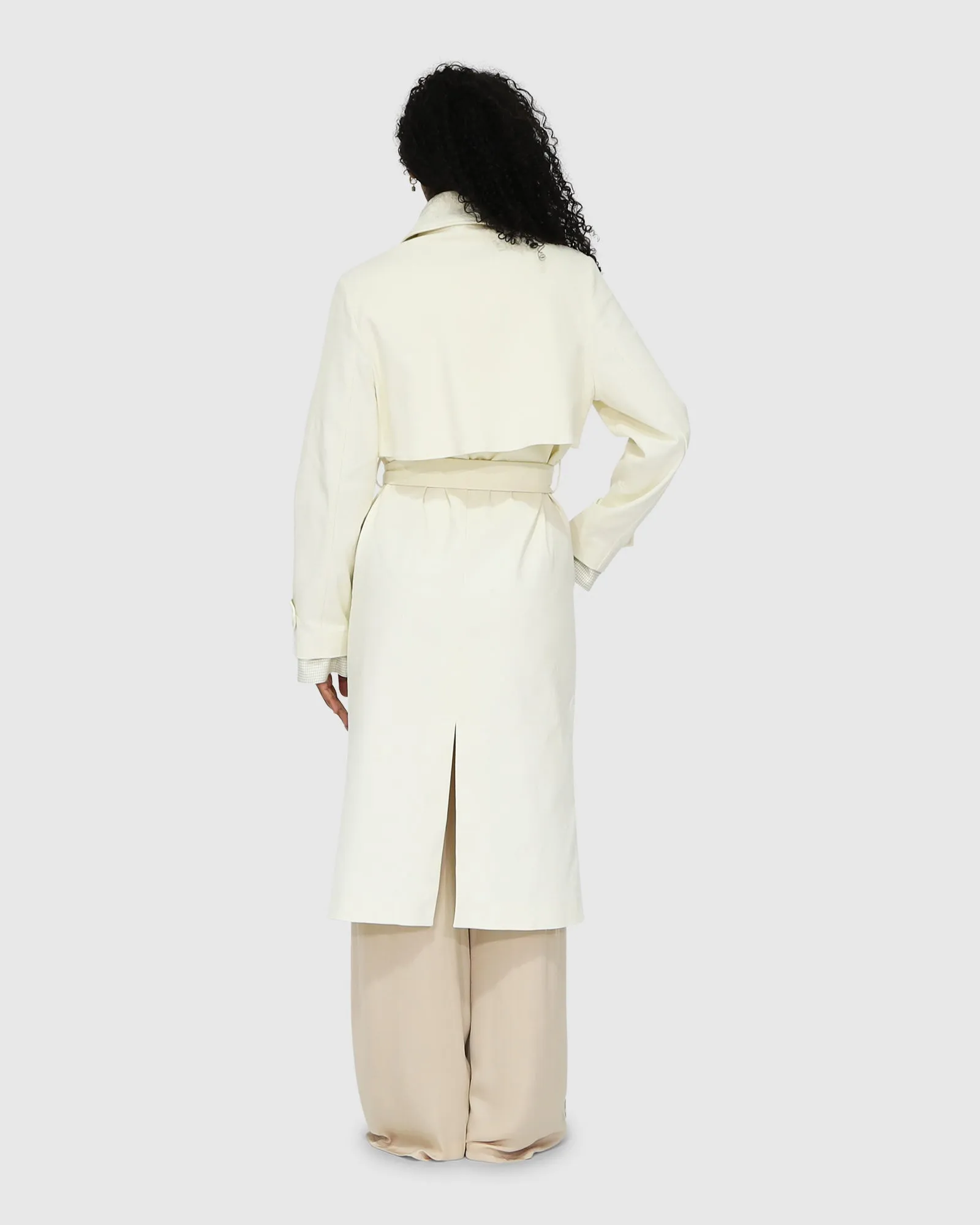Empirical Trench Coat - Cream sold by Belle & Bloom product image thumbnail 5