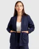 Over It Quilted Bomber - Navy sold by Belle & Bloom