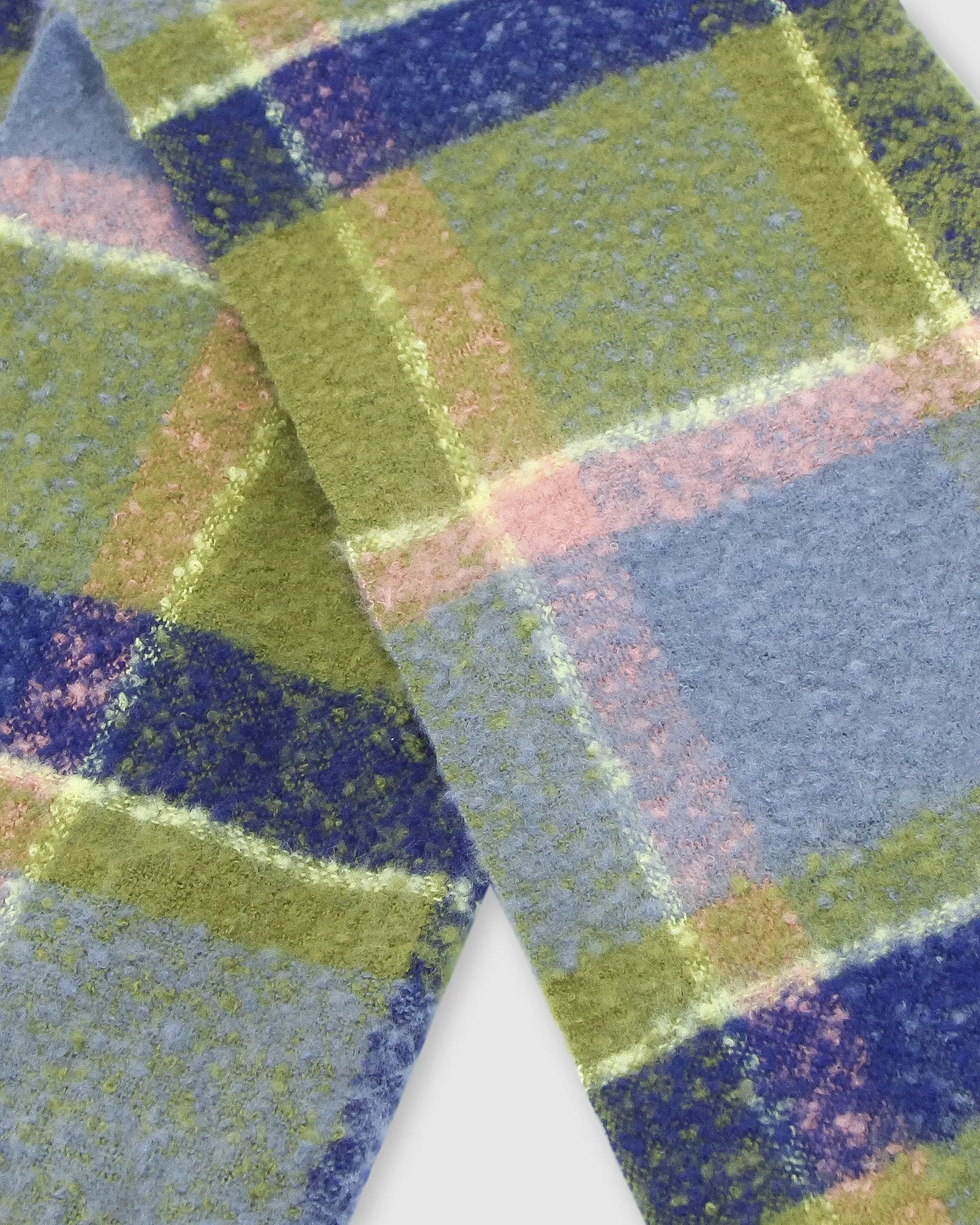 Upstate Brushed Plaid Scarf - Olive sold by Belle & Bloom product image thumbnail 4