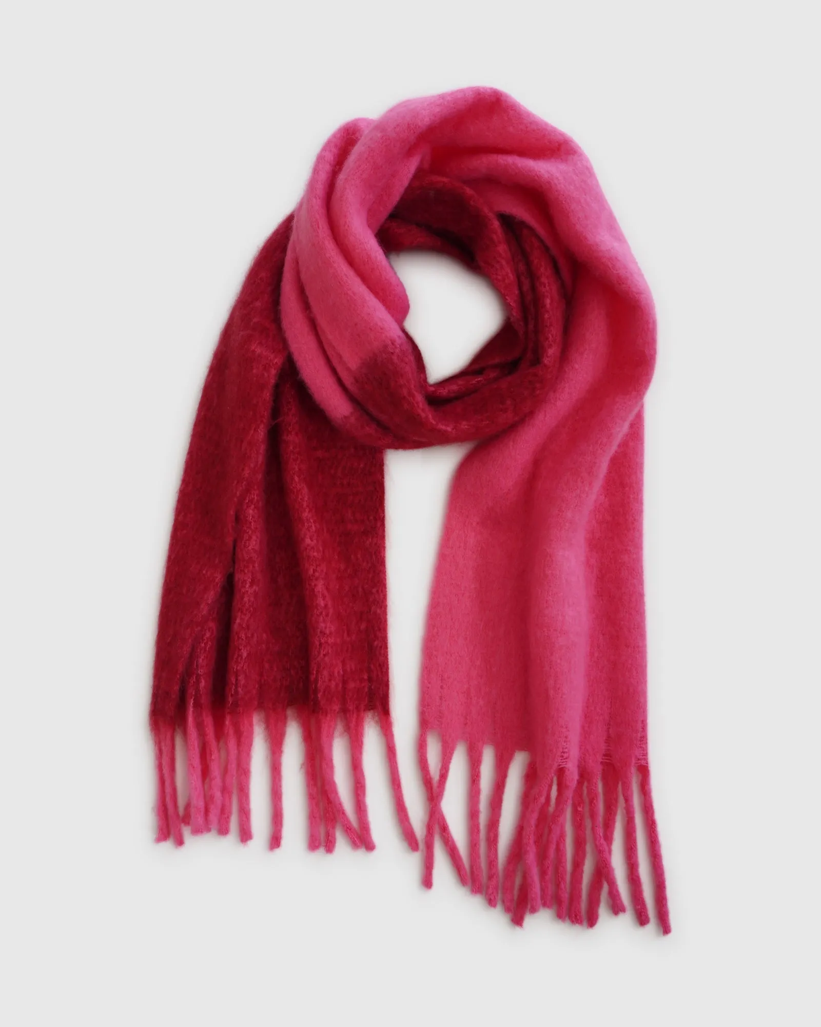 Wasted Love Two-toned Scarf - pink/red sold by Belle & Bloom product image thumbnail 3