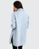 Ex-Boyfriend Wool Blend Oversized Jacket - Light Blue sold by Belle & Bloom
