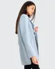 Ex-Boyfriend Wool Blend Oversized Jacket - Light Blue sold by Belle & Bloom