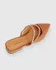 On The Go Leather Flat - Camel sold by Belle & Bloom