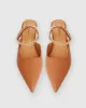 On The Go Leather Flat - Camel sold by Belle & Bloom