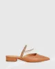 On The Go Leather Flat - Camel sold by Belle & Bloom
