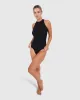 Back For Good High Neck Bodysuit - Black sold by Belle & Bloom