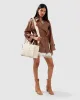 BFF Belted Leather Jacket - Brown sold by Belle & Bloom