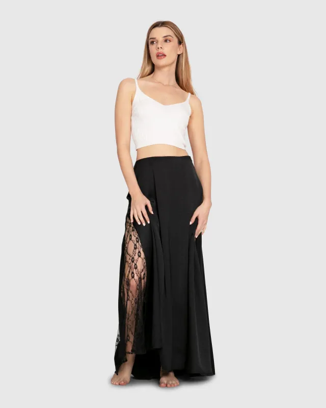 California Dreamin' Maxi Skirt - Black sold by Belle & Bloom
