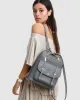 5th Ave Leather Backpack - Ash sold by Belle & Bloom