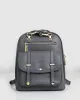 5th Ave Leather Backpack - Ash sold by Belle & Bloom
