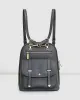 5th Ave Leather Backpack - Ash sold by Belle & Bloom
