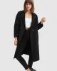 Publisher Double-Breasted Wool Blend Coat - Black sold by Belle & Bloom