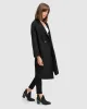 Publisher Double-Breasted Wool Blend Coat - Black sold by Belle & Bloom