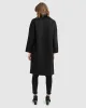 Publisher Double-Breasted Wool Blend Coat - Black sold by Belle & Bloom