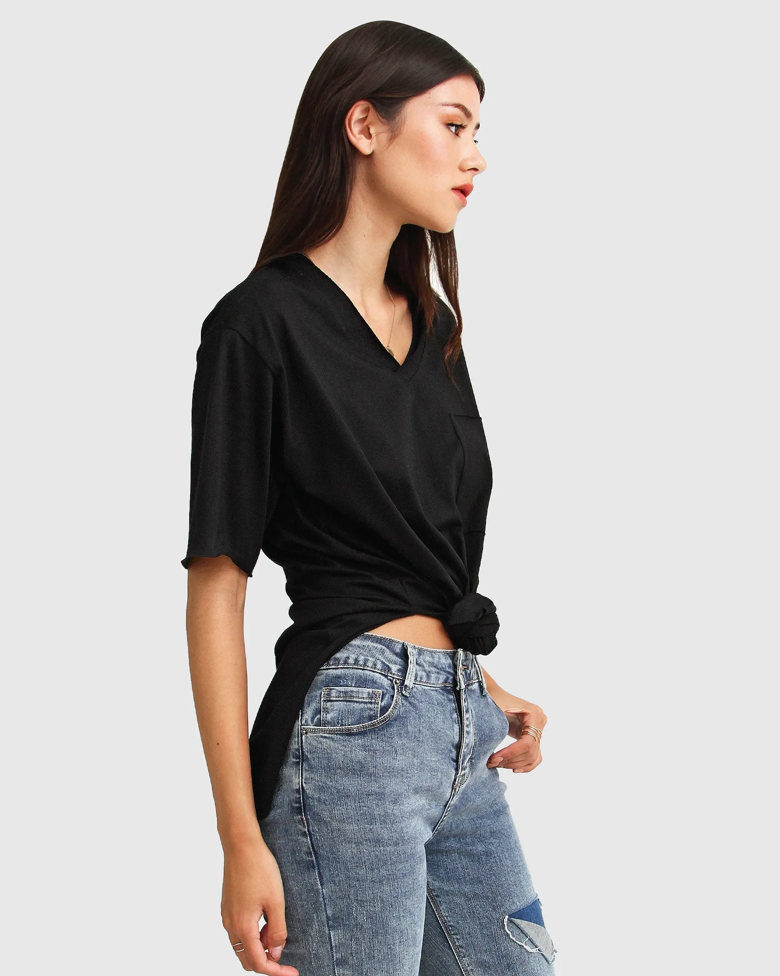 Brave Soul Oversized T-Shirt - Black sold by Belle & Bloom product image thumbnail 3