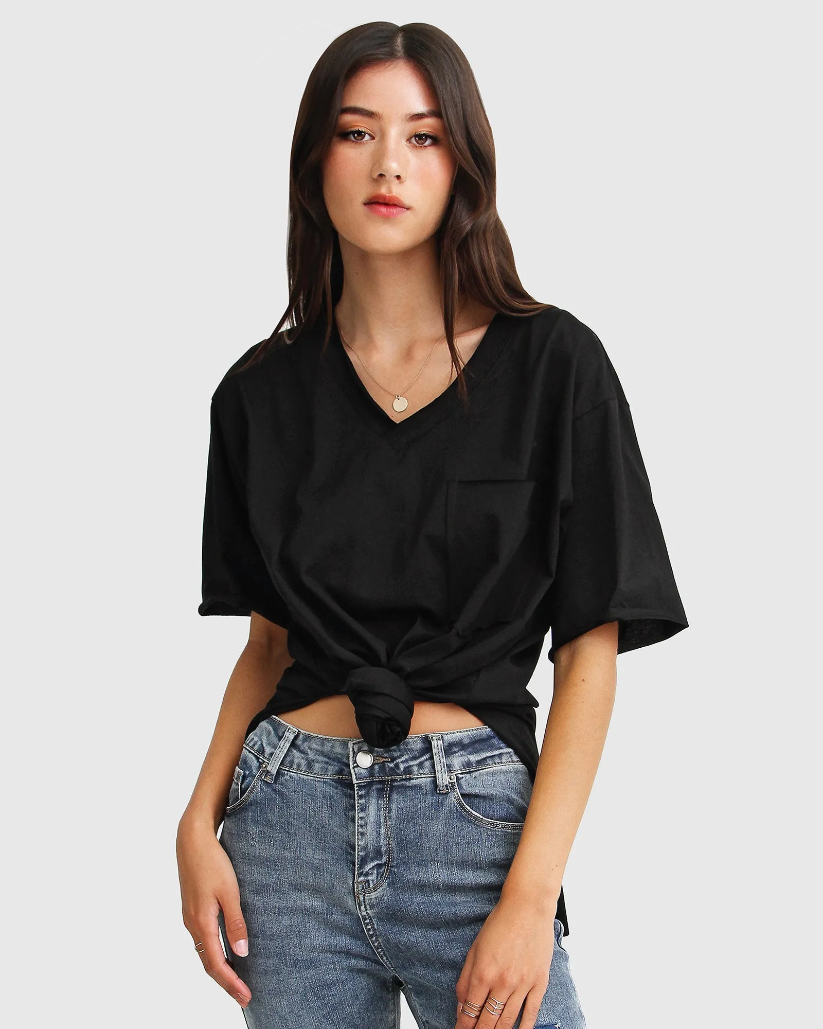 Brave Soul Oversized T-Shirt - Black sold by Belle & Bloom product image thumbnail 2