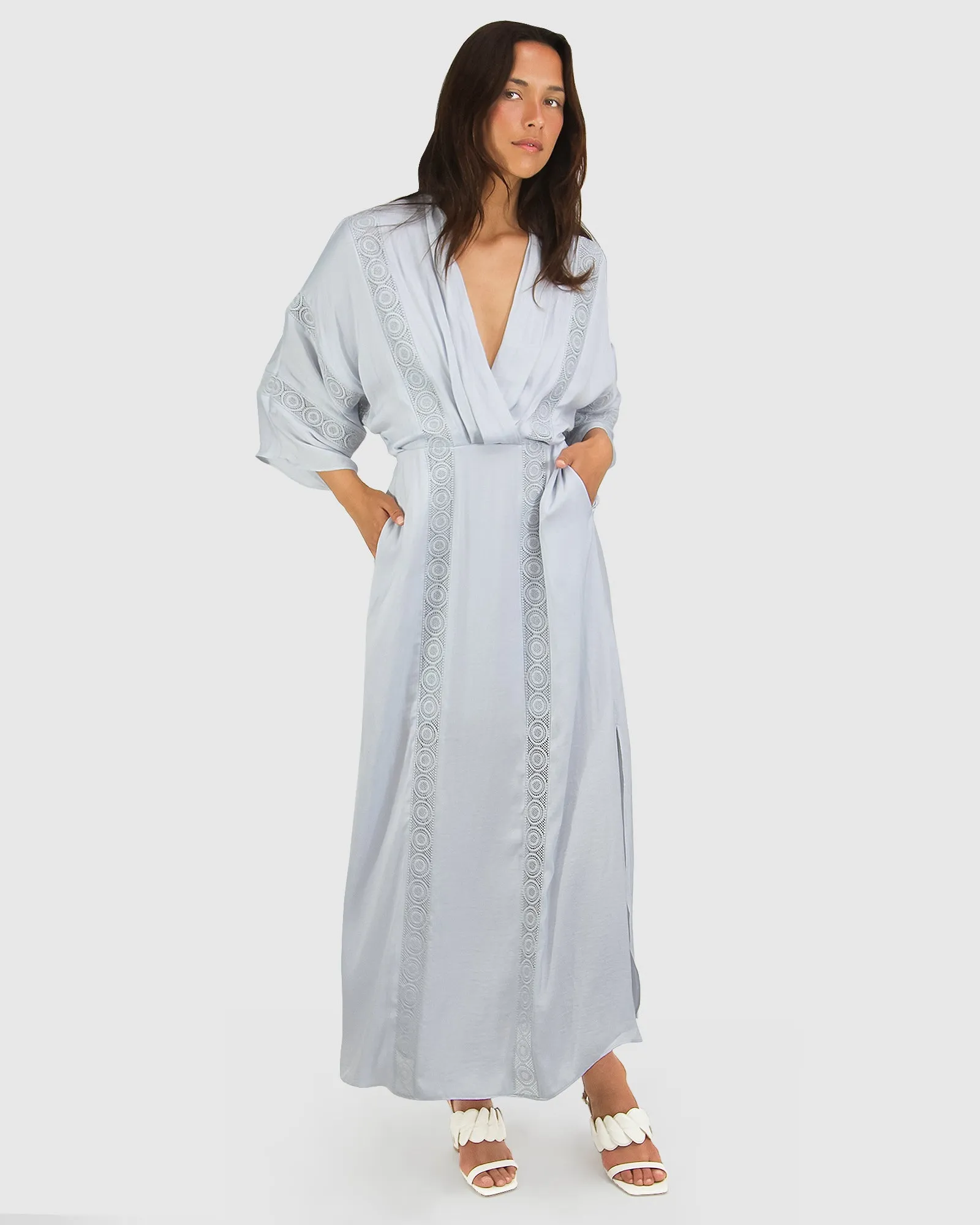 Hideaway Maxi Dress - Light Blue sold by Belle & Bloom product image thumbnail 2