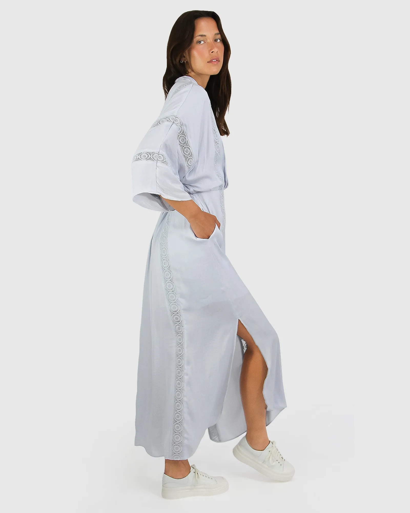 Hideaway Maxi Dress - Light Blue sold by Belle & Bloom product image thumbnail 3