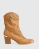 Dallas Western Boot - Tan sold by Belle & Bloom