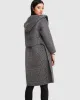 Walk This Way Wool Blend Oversized Coat - Black/White sold by Belle & Bloom