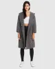 Walk This Way Wool Blend Oversized Coat - Black/White sold by Belle & Bloom