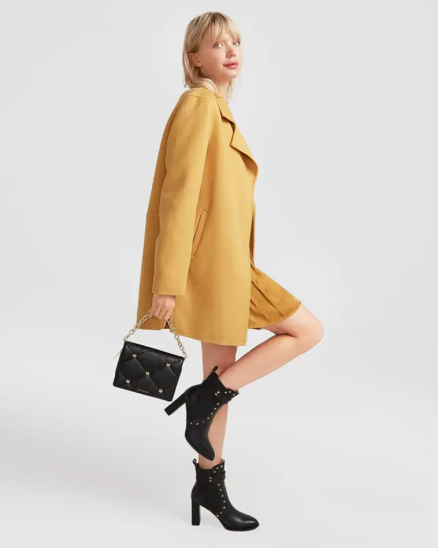 NEW FIT Ex-Boyfriend Wool Blend Oversized Jacket - Antique Gold sold by Belle & Bloom