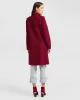 Jealousy Belted Wool Blend Coat - Magenta sold by Belle & Bloom